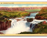 Shoshone Falls Twin Falls Idaho ID UNP Linen Postcard Y10 - £3.12 GBP