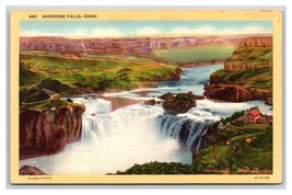 Shoshone Falls Twin Falls Idaho ID UNP Linen Postcard Y10 - £3.09 GBP