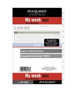 AT-A-GLANCE 2024 Weekly/Monthly Loose-Leaf Planner Refill Size 4 - €22,26 EUR