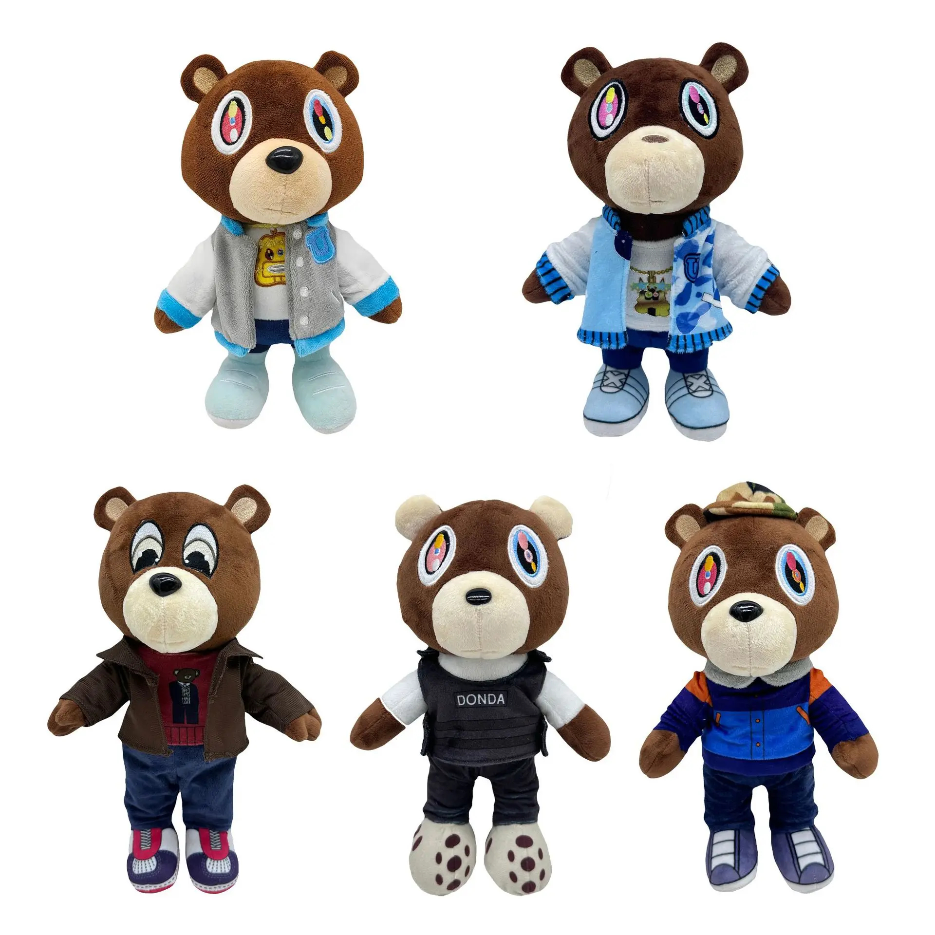 New 30CM New Kanye Same Teddy Bear Plush Toy Doll High Quality Cute Stuffed Doll - £10.76 GBP+