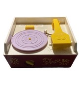 FISHER PRICE Music Box Record Player w/ 1 record 2014 TESTED WORKS - $19.70