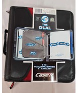 Case It Dual Ring Zipper Binder W/ Exterior Pocket Black/red 3&quot; Capacity... - $34.96 CAD