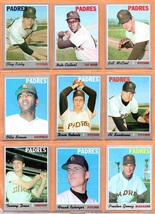 1970 Topps San Diego Padres Team Lot 13 diff ! - £9.54 GBP