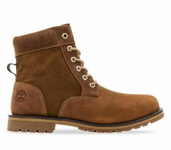 Mens Timberland Larchmont 6 Inch 6851B Tan Leather Lace Up Waterproof Boots - $147.99