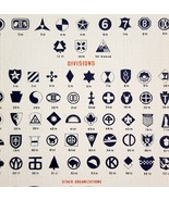 Insignia Of Armed Forces Postcard Fred Harvey Unposted Militaria H-4502 ... - $570.99 MXN