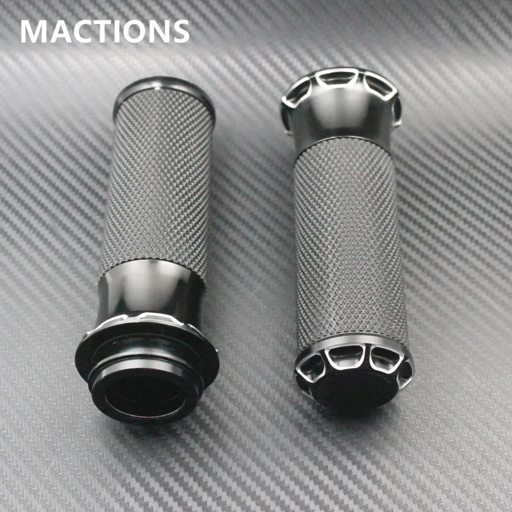 Motorcycle Grips Black 1&quot;   Harley Handle Grips Electronic Model Motocycle Acces - £169.28 GBP
