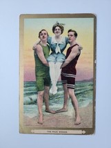L R Conwell 1906 Adult Bathing Suit Postcard Antique Gold The Prize Winner - $17.75