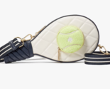 NWB Kate Spade 3D Tennis Racquet Ivory Leather Crossbody Bag KF517 Gift ... - £128.17 GBP