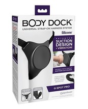 Pipedream Body Dock G-Spot Pro Strap-on Rechargeable Black - £104.56 GBP