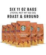 STARBUCKS Pumpkin Spice Limited Edition Ground Coffee 6-11oz Bags Best B... - £39.65 GBP