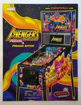 Avengers Infinity Quest Premium Edition Pinball FLYER Marvel Comics Super Heroes - £18.98 GBP