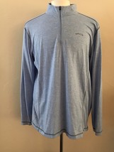 Orvis Classic Collection Active Shirt Mens XL Blue Long Sleeve 1/4 Zip Pullover  - £12.98 GBP