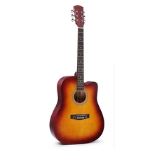 KIT 53 pcs 38&quot;Wood Handmade Folk Acoustic Guitar Beginners/Teach/Free Lessons - £306.00 GBP
