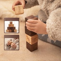 Multi-Color 4CM Square 10-piece Set Log Baby Growth Commemorative Photo ... - £29.17 GBP