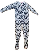 Women&#39;s Dalmatian Dog Footed Pajamas Drop Seat Cute One Piece PJ Medium ... - $44.54