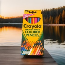 Vintage Crayola Smooth Bright Colored Pencils 24 Pack 4 Hot Fluorescent ... - $19.79
