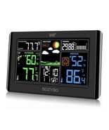 Weather Station Wireless Weather Station with Sensor Atomic Clock Color ... - £15.65 GBP