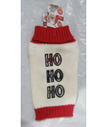 Festive Dog Sweater with HO HO HO on White Background Size XS by Pet Cen... - £11.00 GBP