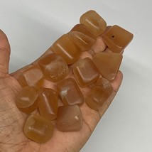 156.9g, 0.7&quot;-1.1&quot;, 14pcs, Honey Calcite Tumbled Stones @Afghanistan, B26739 - £10.06 GBP
