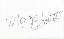 Margo Smith Signed 3x5 Index Card country singer - £15.78 GBP
