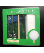 Toysmith Golf On The Go Life In Miniature Desktop Games Chrome Clubs Sea... - £7.12 GBP