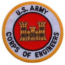 U.S. Army Corps of Engineers Patch Red &amp; White 3&quot; - £9.04 GBP