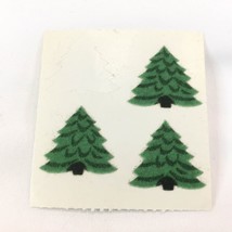 3 Vintage Sandylion Fuzzy Stickers Evergreen Tree 1980&#39;s Calm HTF - £7.81 GBP