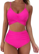 Bikini Set Women Swimsuit 2023 New High Waist Push Up zilian Bathing Suits Beach - £90.84 GBP