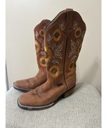 Womens Size 6 Sunflower Cowboy Boots Cowgirl Pull on TBR Tag Made In Mexico - €25,74 EUR