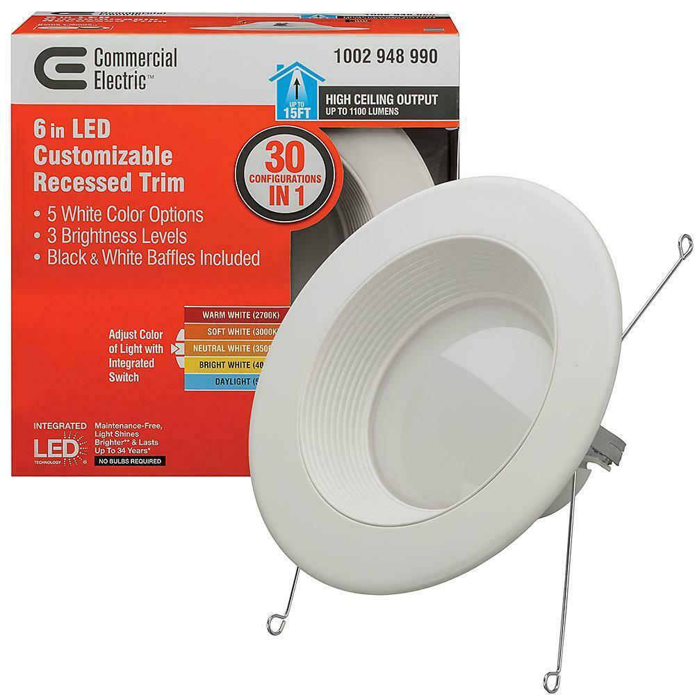 6&quot; Ceiling Can LED Light Kit Color Changeable Temp Dimmable - $14.84