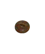 Single Vintage Multicolor Brown Novelty Round Button - 1.4 mm x 1.4 mm x... - £4.63 GBP