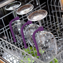 Silicone Wine Glass Holder for Dishwasher Set - £12.96 GBP