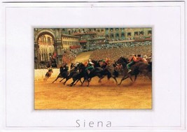 Postcard The Palio Festival Medieval Horse Race Siena Italy - £2.81 GBP