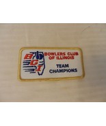 Bowlers Club of Illinois Team Champions Patch from the 90s Gold Border - £7.85 GBP