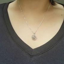 New Solid 925 Sterling Silver Spider Web Necklace - $39.99