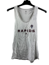 Colorado Rapids adidas Mujer Dibujos Rayas Corredor Tanque Top - Blanco Grande - £15.93 GBP