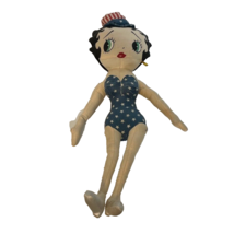 BETTY BOOP Patriotic Plush Doll 1999 Vintage Kelly toy Animation No Coat - $8.62