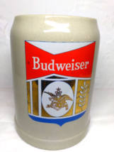 Budweiser HEAVY Ceramic/Porcelain Beer Mug - Shield Logo - Gerz/ Cermany... - £12.91 GBP