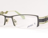 AXEL S.AX746 46 Mate Gris Foncé/Vert Unique Rare Lunettes 50-19-140 Alle... - $86.13