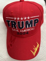 TRUMP SAVE AMERICA 2024 GOLF BASEBALL HAT RED REPUBLICAN SIGNATURE GOP N... - €10,63 EUR