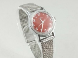 Timex Mercury Watch Women For Parts Or Repair Red Dial 25mm - £12.68 GBP
