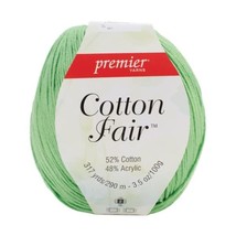 Premier Yarns Cotton Fair Solid Yarn-Leaf Green, Other, Multicoloured  - £37.56 GBP