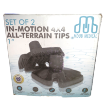 Set Of 2 In-motion 4x4 All-terrain Tips By MDUB Medical Size 1 Inch - $25.62