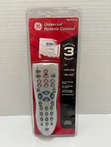 GE Universal Remote Control Silver - 3 Device 24912 Audio/Video TV DVD VCR NEW - $8.42