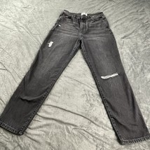 RSQ Vintage Mom Jeans Size 30x29 Stretch Black Denim - $21.99