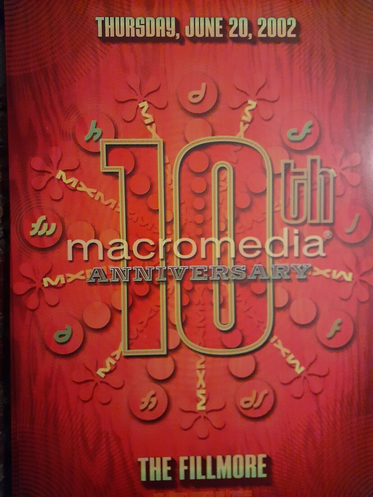 Mint Macromedia Poster Fillmore BGSE - $21.99