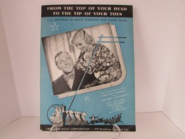 From the Top of Your Head To The Tip of Your Toes 1935 Sheet Music Bing Crosby - £11.79 GBP