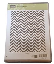 Stampin’ Up Positively Chevron Background Stamp Single Cling NEW Retired - $7.08