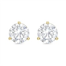 Diana M Jewels Women's Lab Grown Martini Round Diamond Stud Earrings Size One - $265.32