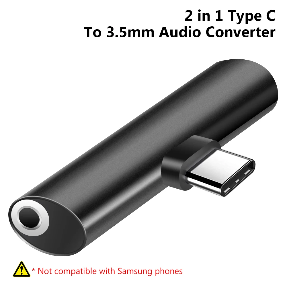 House Home Type-C To 3.5mm Jack Converter Earphone Audio Adapter Cable Type USB  - £19.98 GBP